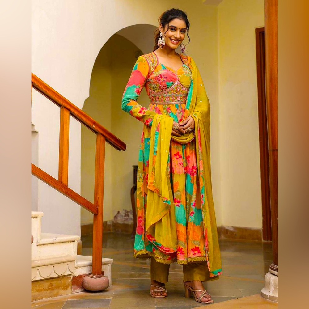 Anarkali gown dress